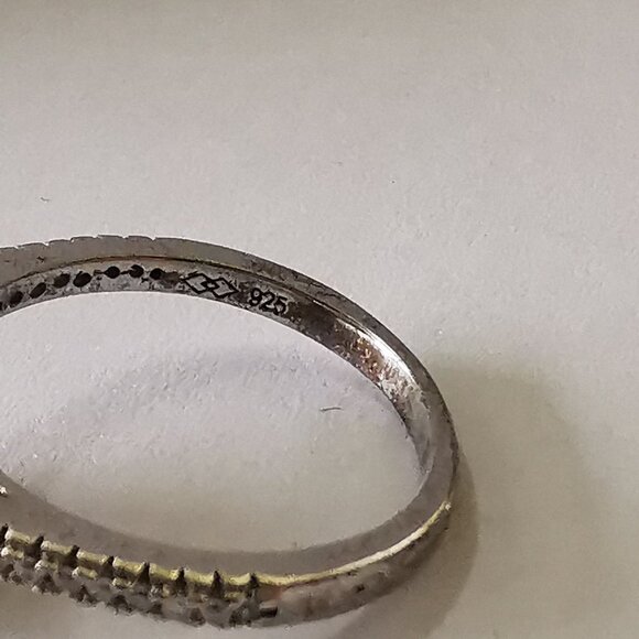 Pink Crystal Ring and Necklace Set - 925- size 7 1/4. - Picture 8 of 13